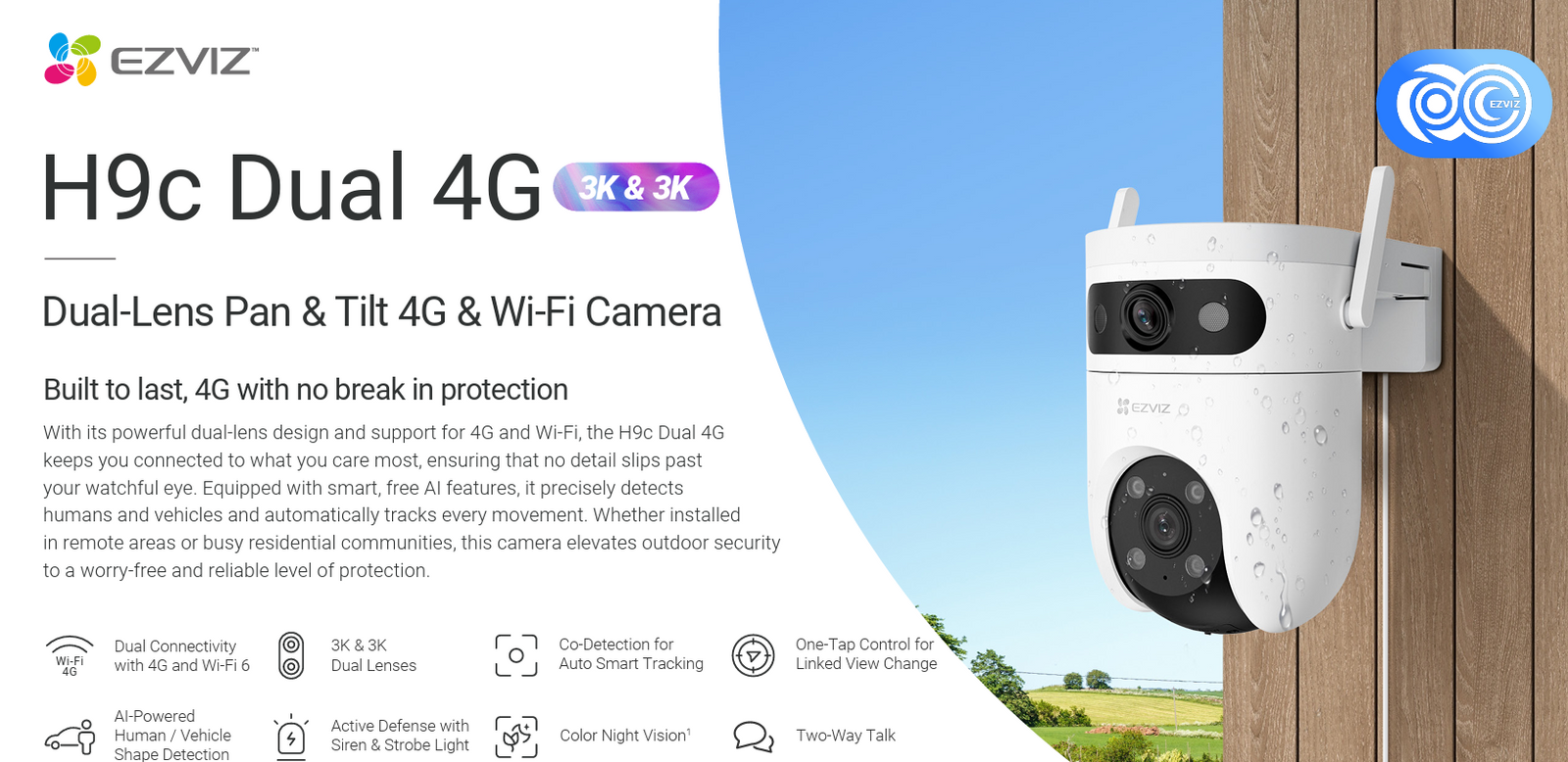 EZVIZ CS-H9C (5MP+5MP,4G)