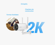 كاميرا المراقبة الذكية EZVIZ H5 4G (3MP) – تعمل بشريحة SIM 4G بدون الحاجة إلى Wi-Fi
