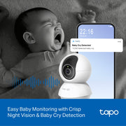Caméra TP-Link Tapo C250 4MP Wi-Fi 360° | Vision Nocturne | Détection IA